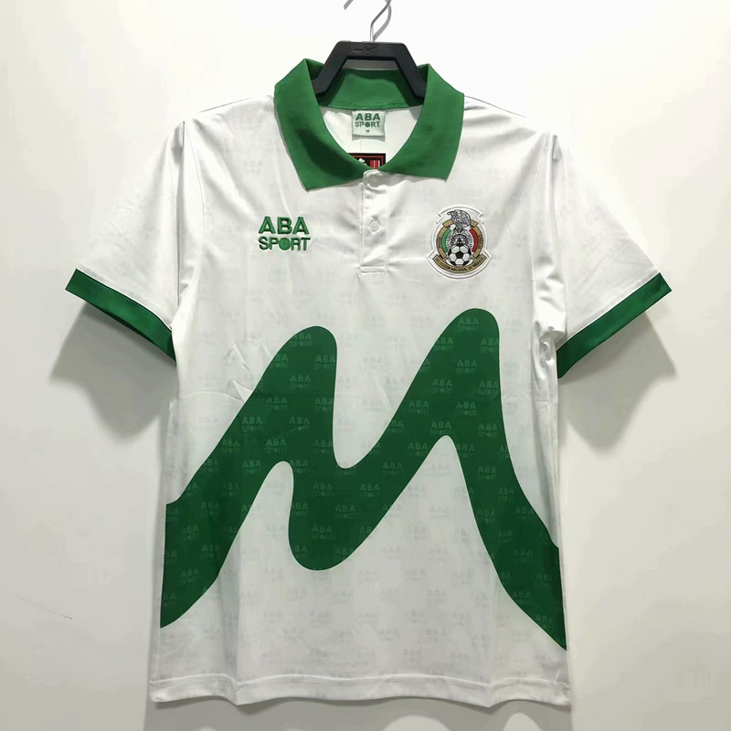 AAA Quality Mexico 1995 Away White Soccer Jersey